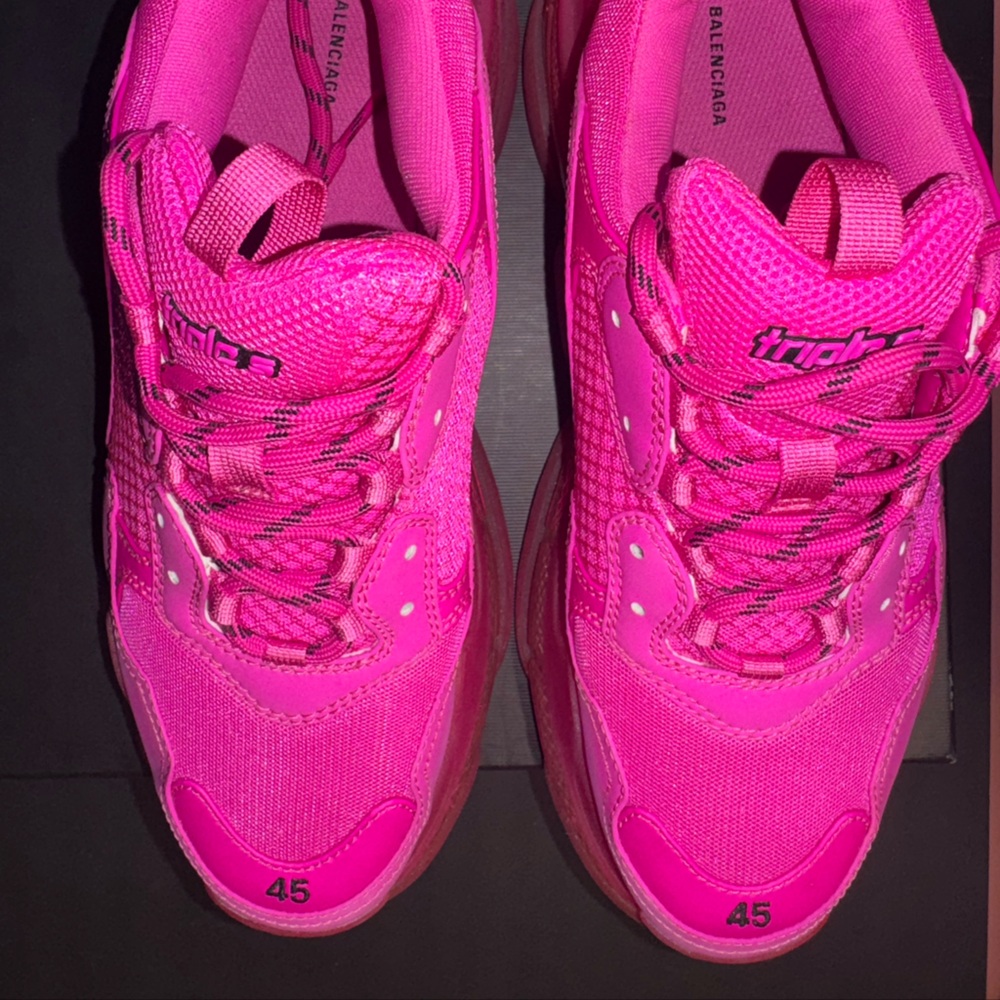 Balenciaga Triple S Pink Sneakers Men’s - Picture 4 of 14